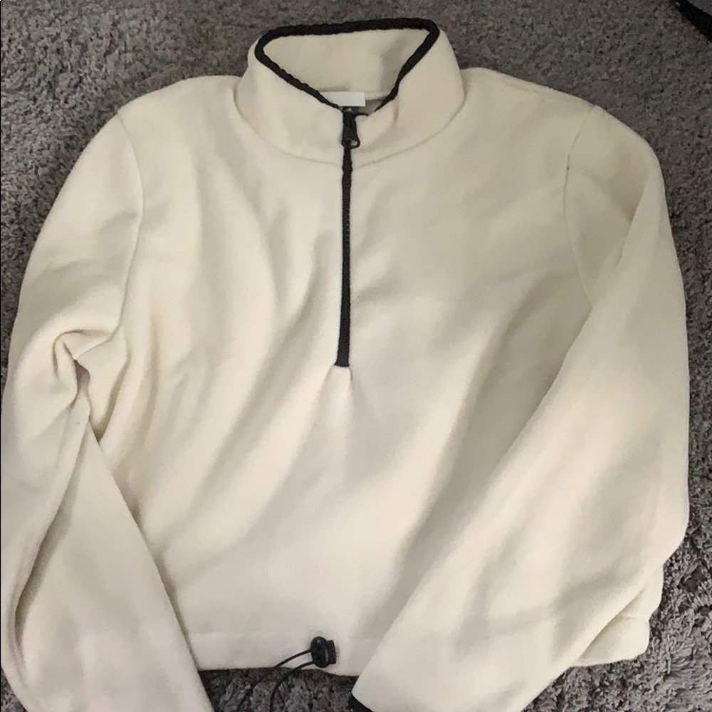 ASOS cropped quarter zip